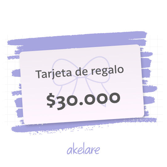 Tarjeta de Regalo Digital Akelare - $30.000
